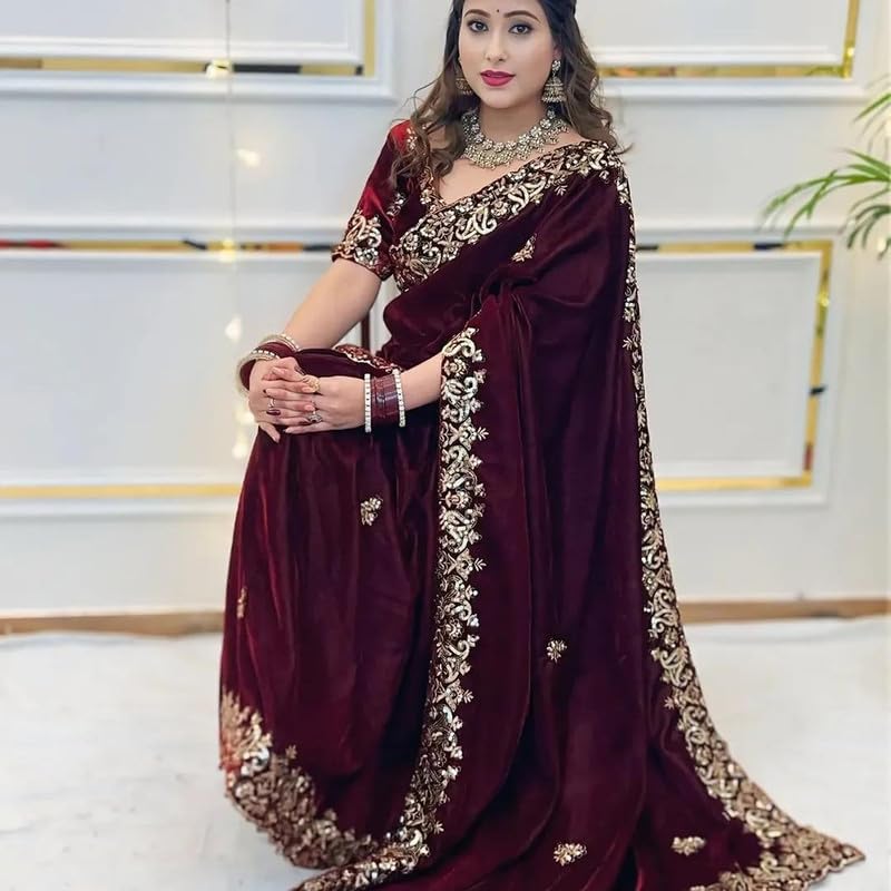 Designer Sequins & Jari Thread Embroidery Work on Body with Elegant Border and Intricate Cutwork Detailing – Perfect for Festive, Wedding Ethnic Outfits