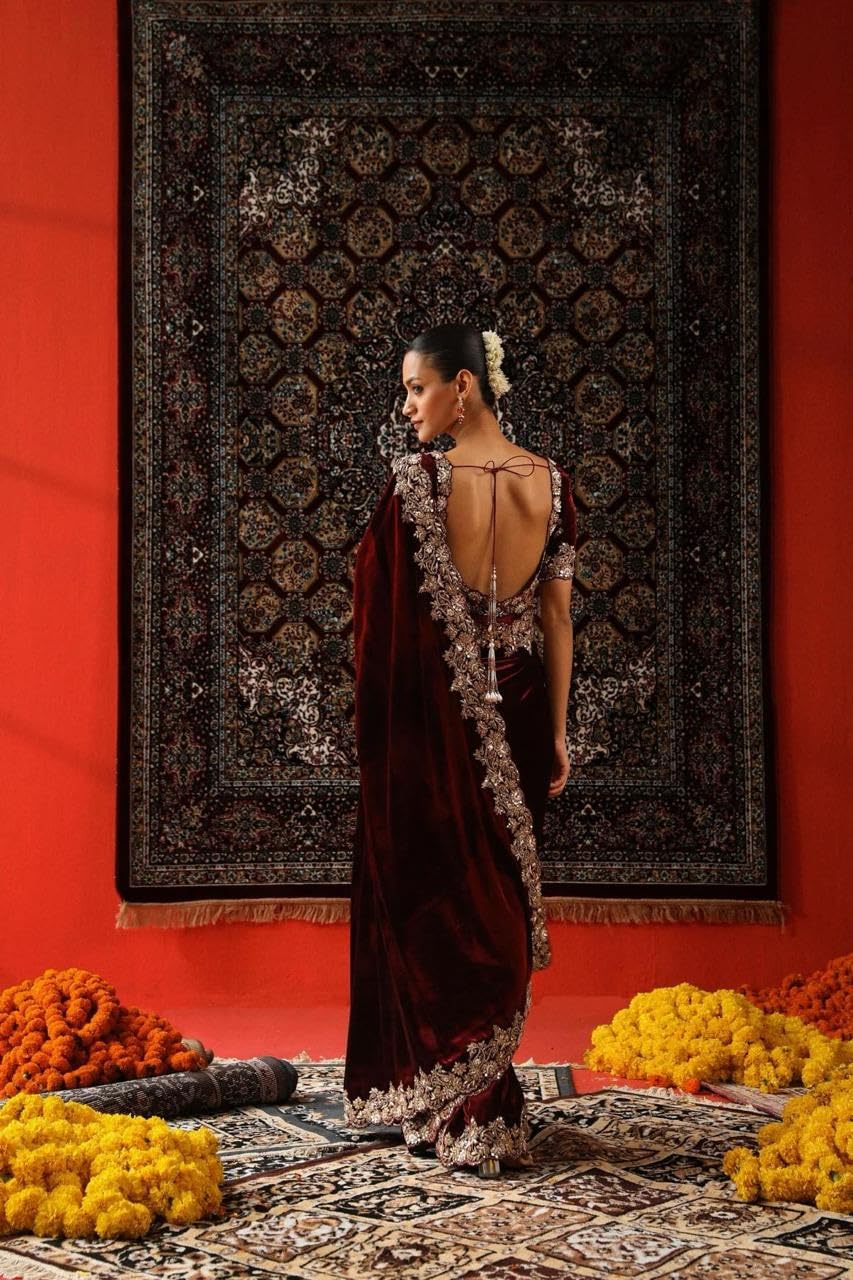 Designer Sequins & Jari Thread Embroidery Work on Body with Elegant Border and Intricate Cutwork Detailing – Perfect for Festive, Wedding Ethnic Outfits